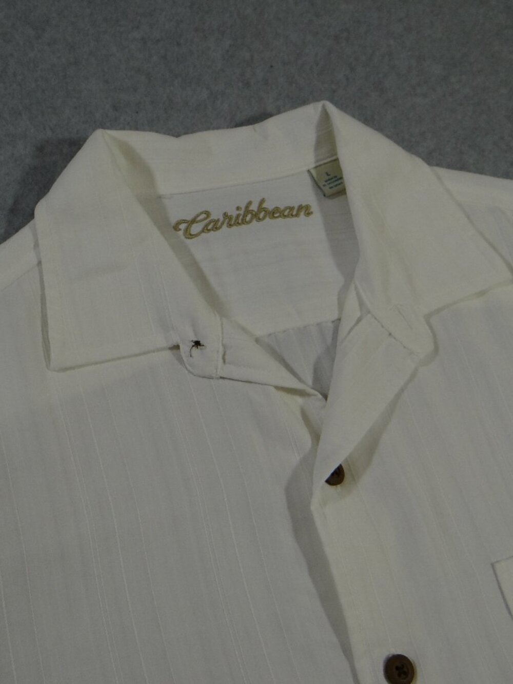 Men's Caribbean White button down Linen Shirt